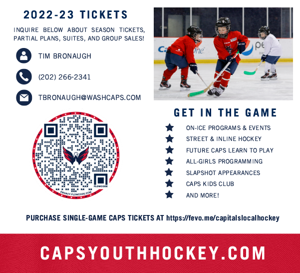 202223 Washington Capitals Ticket Info Ashburn XTREME Hockey Club